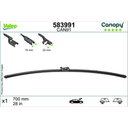 Tergicristallo per parabrezza VALEO Canopy 583991 700mm, anteriore, 1 Pezzo