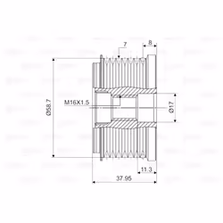 Generatore a ruota libera VALEO 588057 - Vista aggiuntiva 4