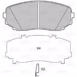 Kit pastiglie freno; VALEO; Assale anteriore Con contatto segnalazione usura con lamierino anticigolío; per MAZDA, FORD USA, ...