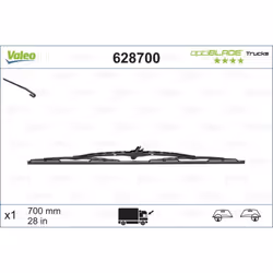 Tergicristallo per parabrezza VALEO 628700, Optiblade Lunghezza 700mm, anteriore, 1 Pezzo - Vista aggiuntiva 4