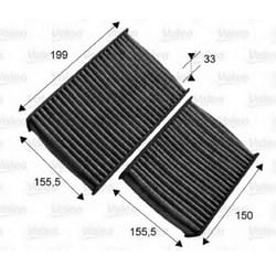 Filtro cabina VALEO PROTECT MAX VALEO 701007
