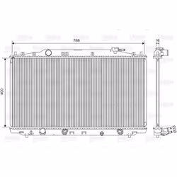 Radiatore, raffreddamento motore VALEO 701551 - Vista aggiuntiva 3
