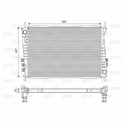 Radiatore, raffreddamento motore VALEO 701559