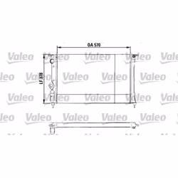 Radiatore, raffreddamento motore VALEO 730551 - Vista aggiuntiva 2