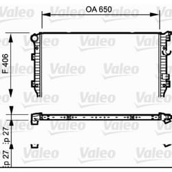 Radiatore, raffreddamento motore VALEO 735133