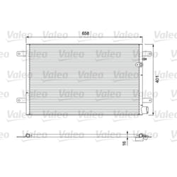 Condensatore, impianto di climatizzazione VALEO 814004