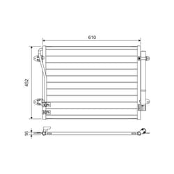 Condensatore, impianto di climatizzazione VALEO 814039