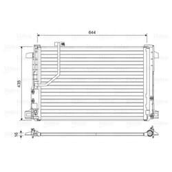 Condensatore, impianto di climatizzazione VALEO 814044