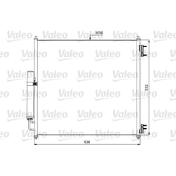 Condensatore, impianto di climatizzazione VALEO 814053