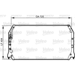 Condensatore, impianto di climatizzazione VALEO 814247