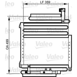 Condensatore, impianto di climatizzazione VALEO 814288