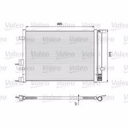 Condensatore, impianto di climatizzazione VALEO 814395