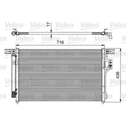 Condensatore, impianto di climatizzazione VALEO 814425
