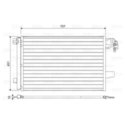 Condensatore, impianto di climatizzazione VALEO 814461
