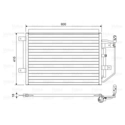 Condensatore, impianto di climatizzazione VALEO 822556