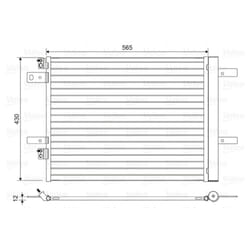 Condensatore, impianto di climatizzazione VALEO 822564