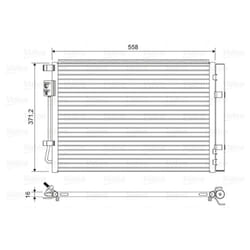 Condensatore, impianto di climatizzazione VALEO 822597