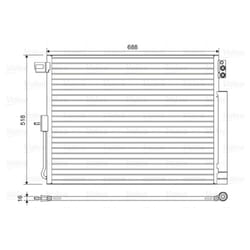 Condensatore, impianto di climatizzazione VALEO 822616