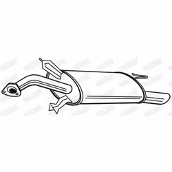 Silenziatore posteriore WALKER 22577 - Vista aggiuntiva 9