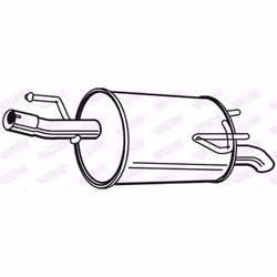 Silenziatore posteriore WALKER 22787 - Vista aggiuntiva 6
