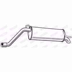 Silenziatore posteriore WALKER 23251 - Vista aggiuntiva 9