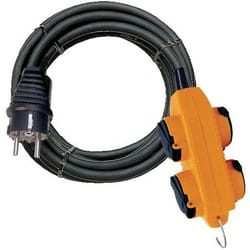 Brennenstuhl 3281851517115 prolunghe e multiple 5 m 4 presa(e) AC Esterno Blu, Giallo