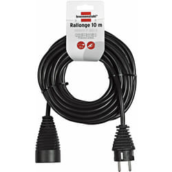 Brennenstuhl - 1165461 - Prolunga elettrica da 10 m, H05VV-F 3G1,5, colore nero