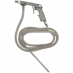 Pistola di sabbiatura granulometria: da 0,2 a 0,4 mm. Consumo d'aria: 250 litri/min. Pressione di utilizzo: 6 a 8 bar.