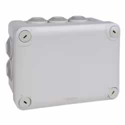 Scatola di derivazione Schneider MUREVA, con le seguenti caratteristiche: Colore: grigio (RAL 7035) Montaggio superficie Ingr ...