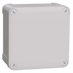 Scatola di derivazione Schneider MUREVA, con le seguenti caratteristiche: Colore: grigio (RAL 7035) Ingresso cavo: senza Tipo ...