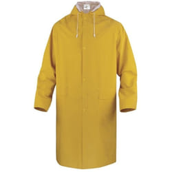 Delta Plus - Cappotto Impermeabile Anti Pioggia con Cappuccio Giallo Giallo 2XL