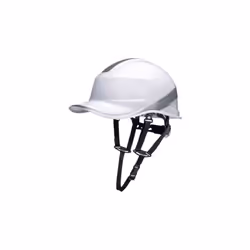 Casco da cantiere Delta Plus DIAMOND V UP, bianco, taglia regolabile, design sportivo con sottogola Elmetto da cantiere dal d ...
