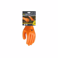 Guanto da giardino in maglia di poliestere, palmo ricoperto di schiuma di lattice, taglia 7, referenza DELTA PLUS DPVE716OR07 ...