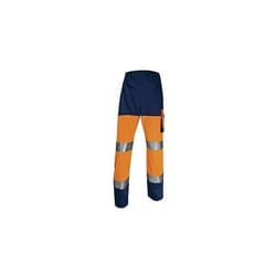 Delta Plus - Vigor-Blinky Pantaloni Panoply Phpa2-hv Blu-Orange Fluo Taglia l