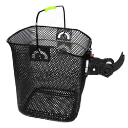 Durca 801533 Cestino e borsa per bicicletta Frontale Cestino per biciclette Acciaio Nero