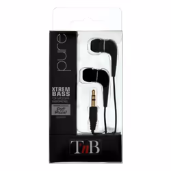 T'nB ESPUREBK cuffia e auricolare Cuffie Cablato In-ear Nero
