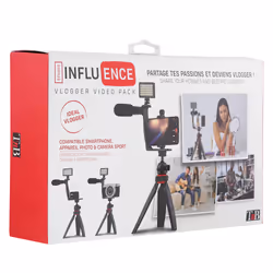 T'nB Pack Vlogger, Ogni marca, Nero, Micro-USB, 333 g, 495 g, 3 pz
