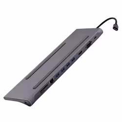 T'nB DOCKUSBC11 replicatore di porte e docking station per laptop Cablato USB 3.2 Gen 1 (3.1 Gen 1) Type-C Argento - Vista aggiuntiva 2
