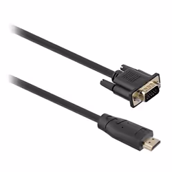 T'nB HDMIVGA2, 2 m, VGA (D-Sub), HDMI, Maschio, Maschio, Dritto