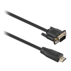 T'nB HDMIVGA2 cavo e adattatore video 2 m VGA (D-Sub) HDMI Nero