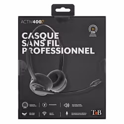 T'nB BLHSTEREOBT cuffia e auricolare Wireless A Padiglione Ufficio USB tipo-C Bluetooth Nero - Vista aggiuntiva 4