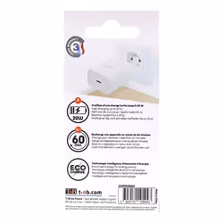 T'nB CHPD20W2 Caricabatterie per dispositivi mobili Universale Bianco AC Interno - Vista aggiuntiva 7