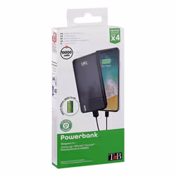 T'nB PBU10000 batteria portatile Polimero 10000 mAh Nero - Vista aggiuntiva 5