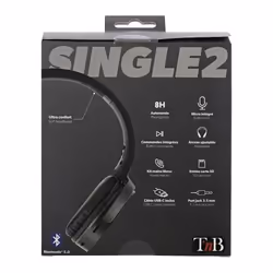T'nB SINGLE 2 Auricolare Con cavo e senza cavo A Padiglione Musica e Chiamate Bluetooth Nero - Vista aggiuntiva 6