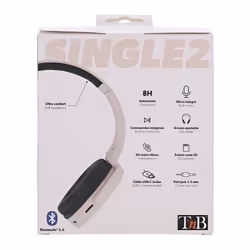 T'nB SINGLE 2 Auricolare Con cavo e senza cavo A Padiglione Musica e Chiamate Bluetooth Rosa - Vista aggiuntiva 7