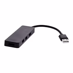 T'nB HUBUSBFIRST replicatore di porte e docking station per laptop Cablato USB 2.0 Nero - Vista aggiuntiva 3
