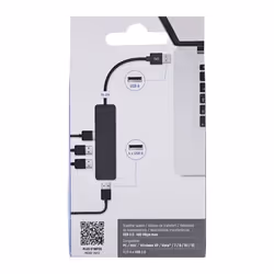 T'nB HUBUSBFIRST replicatore di porte e docking station per laptop Cablato USB 2.0 Nero - Vista aggiuntiva 6