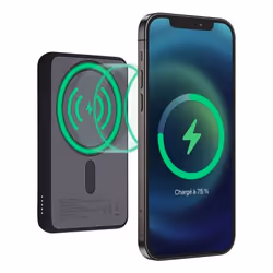 T'nB PBUMAG5 batteria portatile 5000 mAh Carica wireless Nero - Vista aggiuntiva 2