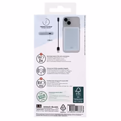 T'nB BUMAG5BL batteria portatile 5000 mAh Carica wireless Blu - Vista aggiuntiva 8