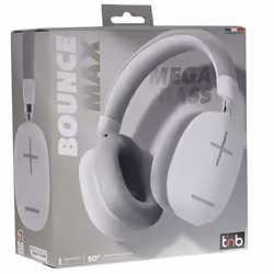T'nB BOUNCE MAX Auricolare Con cavo e senza cavo A Padiglione Musica e Chiamate Bluetooth Grigio, Bianco - Vista aggiuntiva 3